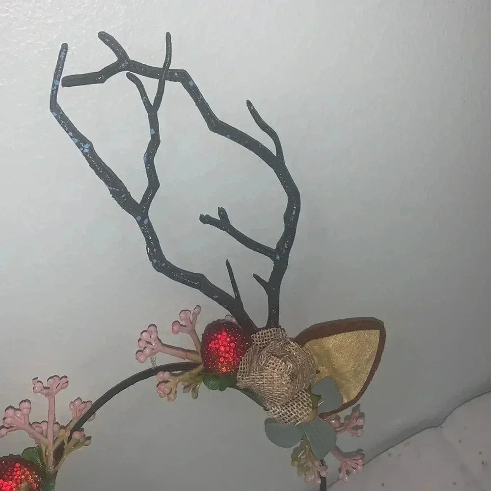 Women Girls Christmas Fairy Tale Flower Headband.